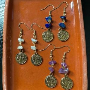 Tree of life dangly earrings🌲